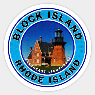 Block Island Rhode Island Southeast Lighthouse Sticker